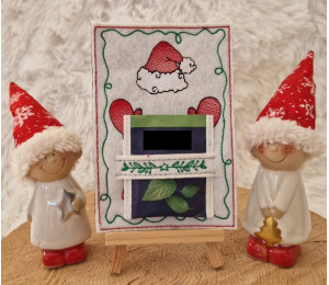 ADVENTSKALENDER 18. Dezember - Stickserie ITH Postkarte Teebeutel